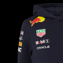 Red Bull Kapuzenjacke F1 Racing Team Verstappen Perez Canvas Marineblau TJ5291-190 - Kinder