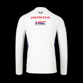 Honda Sweatshirt HRC Moto GP Mir Martini Mittelhoher Reißverschluss Weiß TU5835RE-020 - Unisex