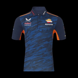 Honda Polo shirt Repsol HRC Moto GP Mir Martini Renewable fuel Blue TU5827RE-190 - Mixte