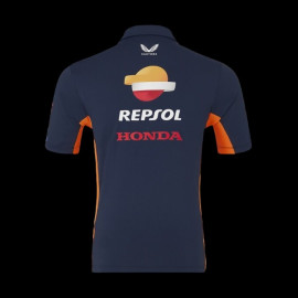 Honda Polo shirt Repsol HRC Moto GP Mir Martini Renewable fuel Blue TU5827RE-190 - Mixte