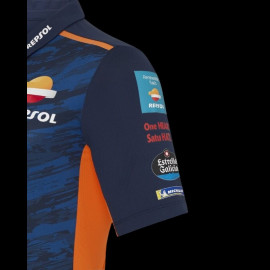 Honda Polo shirt Repsol HRC Moto GP Mir Martini Renewable fuel Blue TU5827RE-190 - Mixte