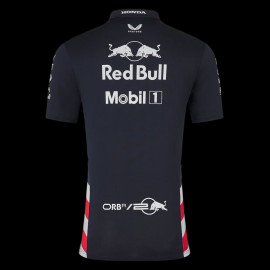 Red Bull Racing Polohemd F1 America race Verstappen Perez Marineblau TM5972-190 - Herren