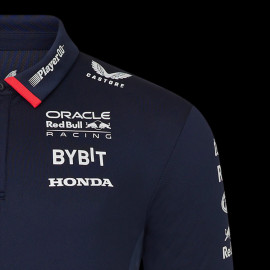 Red Bull Racing Polohemd F1 America race Verstappen Perez Marineblau TM5972-190 - Herren