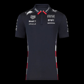 Red Bull Racing Polohemd F1 America race Verstappen Perez Marineblau TM5972-190 - Herren