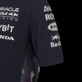 Red Bull Racing Polo Shirt F1 America race Verstappen Perez Navy blue TJ5972-190 - children