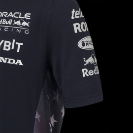 Red Bull Racing Polohemd F1 America race Verstappen Perez Marineblau TJ5972-190 - Kinder