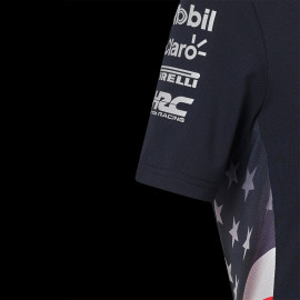 Red Bull Racing Polo Shirt F1 America race Verstappen Perez Navy blue TJ5972-190 - children