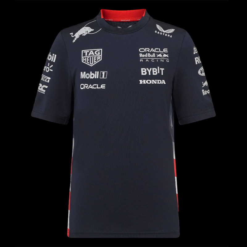 Red Bull Racing T-shirt F1 America race Verstappen Perez Marineblau TJ5971-190 - Kinder