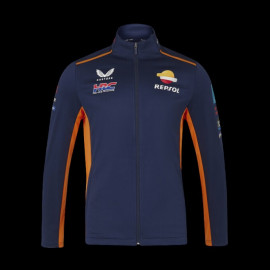 Honda Softshell-Jacke HRC Moto GP Mir Marini Marineblau / Orange TU5822RE-190 - Herren