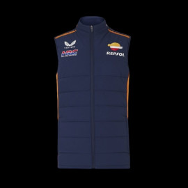 Repsol Honda Jacke HRC Ärmellose Moto GP Mir Marini Marineblau / Orange TU5823RE-190 - Herren