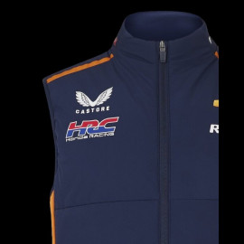 Repsol Honda Jacke HRC Ärmellose Moto GP Mir Marini Marineblau / Orange TU5823RE-190 - Herren