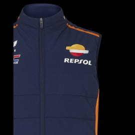 Repsol Honda Jacke HRC Ärmellose Moto GP Mir Marini Marineblau / Orange TU5823RE-190 - Herren