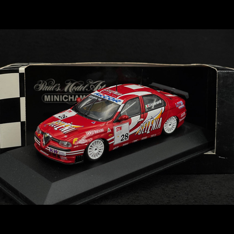 ミニカー MINICHAMPS Alfa Romeo 156 Sportwagon1/43 Alfa Romeo 156 STW n° 28 Giovanardi Italian Champion 1999 1/43