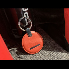 Porsche Design Keyring Circle Leather Lava Orange 4056487026367