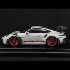 Porsche 911 GT3 RS Type 992 2023 Eisgrau Metallic / Pyrorot Streifen 1/12 Spark WAP0231550P001