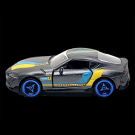 Toyota GR Supra SZ-R Grey Yellow blue Racing Cars 1/59 Majorette 212084009SMO