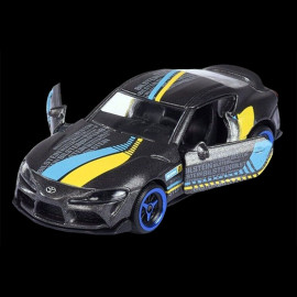 Toyota GR Supra SZ-R Grey Yellow blue Racing Cars 1/59 Majorette 212084009SMO