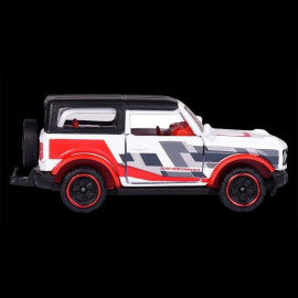 Ford Bronco Wildtrak Weiß Schwarz Rot Racing Cars 1/59 Majorette 212084009SMO