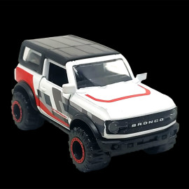 Ford Bronco Wildtrak Weiß Schwarz Rot Racing Cars 1/59 Majorette 212084009SMO
