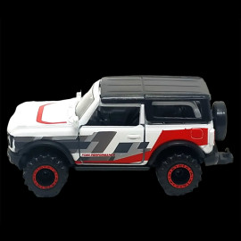 Ford Bronco Wildtrak White Black Red Racing Cars 1/59 Majorette 212084009SMO