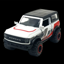 Ford Bronco Wildtrak Weiß Schwarz Rot Racing Cars 1/59 Majorette 212084009SMO