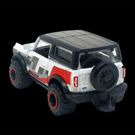 Ford Bronco Wildtrak White Black Red Racing Cars 1/59 Majorette 212084009SMO