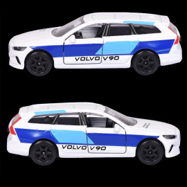 Volvo V90 Weiß Blau Racing Cars 1/59 Majorette 212084009SMO