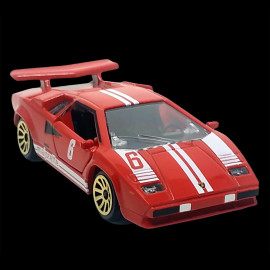 Lamborghini Countach LP400 n° 6 Rot Weiß Racing Cars 1/59 Majorette 212084009SMO