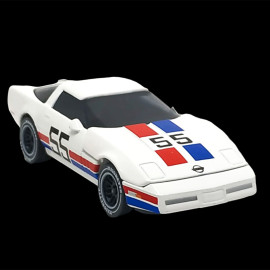 Chevrolet Corvette 1990 ZR-1 n° 55 White Red Blue Racing Cars 1/59 Majorette 212084009SMO