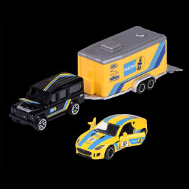 Land Rover Jaguar Bilstein Set Race trailer 1/597 Majorette 212053111