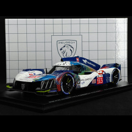 Peugeot 9X8 n° 93 8th 24h Le Mans 2023 1/18 Spark 18S918
