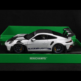 Porsche 911 GT3 RS Type 992 2022 Nürburgring Edition GT Silber / Blaue Streifen 1/18 Minichamps 110062021