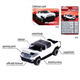 GMC Hummer EV 231C-1 Weiß Premium Cars 1/59 Majorette 212053052