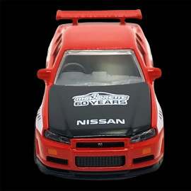 Nissan Skyline GT-R R34 Anniversary Edition 60 Jahre Rot 1/59 Majorette 212054102