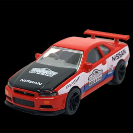 Nissan Skyline GT-R R34 Anniversary Edition 60 Jahre Rot 1/59 Majorette 212054102