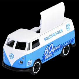 VW Transporter Bulli T1 Anniversary Edition 60 Jahre Blau / Weiß 1/59 Majorette 212054102