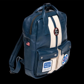 Leather Backpack Carroll Shelby Cobra 98 GT40 Royal Blue 27426-0012