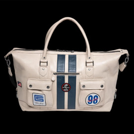 Große Ledertasche Carroll Shelby Cobra 98 GT350 Weekender 48h Ecru-Beige 27427-2001