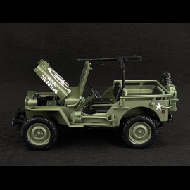 Jeep Army 1944 D-Day Grün 1/18 Norev 189016