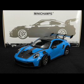 Porsche 911 GT3 RS Weissach Typ 992 2024 Sharkblau / Schwarz 1/18 Minichamps 110062022