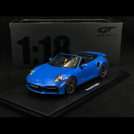 Porsche 911 Turbo S Cabriolet Typ 992 2020 Sharkblau 1/18 GT Spirit GT441