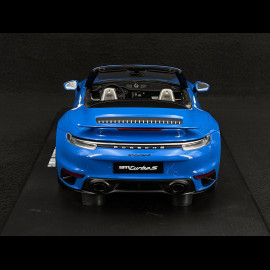 Porsche 911 Turbo S Cabriolet Typ 992 2020 Sharkblau 1/18 GT Spirit GT441