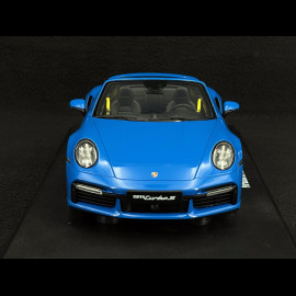 Porsche 911 Turbo S Cabriolet Typ 992 2020 Sharkblau 1/18 GT Spirit GT441