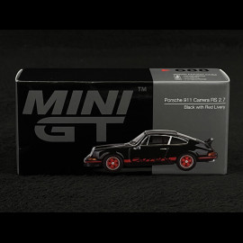 Porsche 911 Carrera RS 2.7 1973 Schwarz / Rot 1/64 MiniGT MGT00688-L
