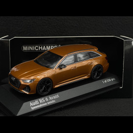 Audi RS6 Avant 2019 Metallic Ipanema Brown 1/43 Minichamps 410018018