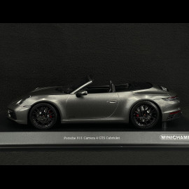 Porsche 911 Carrera 4 GTS Cabriolet Type 992 2020 Metallic Achatgrau 1/18 Minichamps 155063031