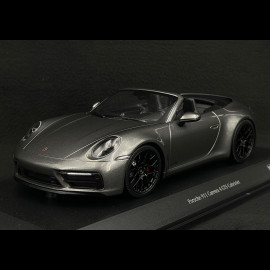 Porsche 911 Carrera 4 GTS Cabriolet Type 992 2020 Metallic Achatgrau 1/18 Minichamps 155063031