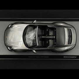 Porsche 911 Carrera 4 GTS Cabriolet Type 992 2020 Metallic Achatgrau 1/18 Minichamps 155063031