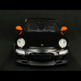 Porsche 911 GT3 RS Type 997 2007 Black / Lava Orange Stripes 1/18 Minichamps 155062121