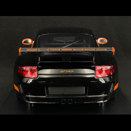 Porsche 911 GT3 RS Type 997 2007 Black / Lava Orange Stripes 1/18 Minichamps 155062121